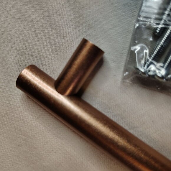 Nizado 2.5" Cabinet Handles Rose Gold Drawer Pulls Stainless Steel Hardware - Picture 3 of 9